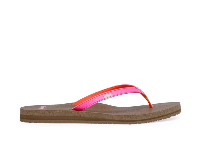 Sanuk Yoga Joy Women\'s Flip Flops Pink | Canada 68VRW